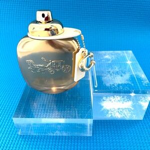 3.0 OZ. Coach Gold Perfume Bottle with Charm